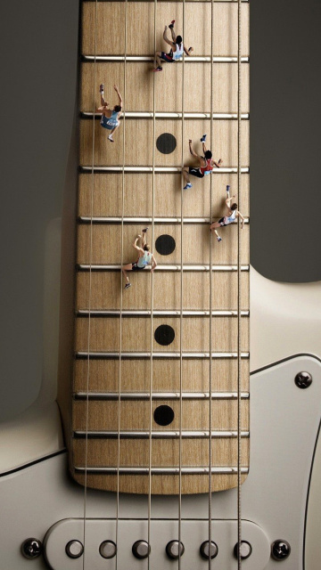 Das Funny Guitar Wallpaper 360x640