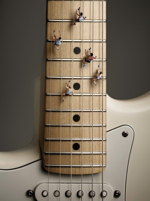 Funny Guitar wallpaper 480x640