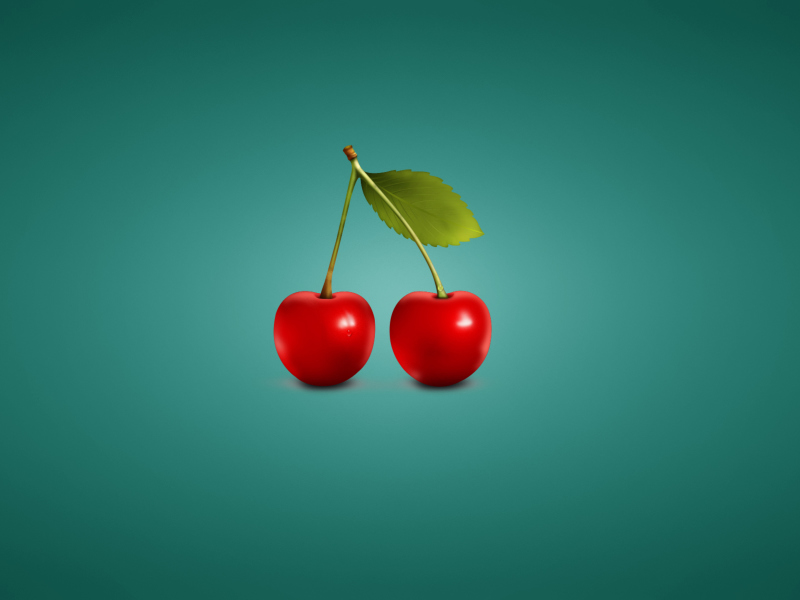Sfondi Two Red Cherries 800x600