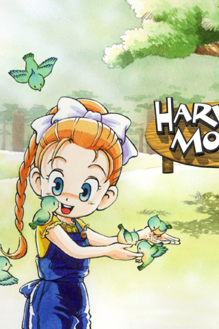 Das Harvest Moon Friends Wallpaper 320x480