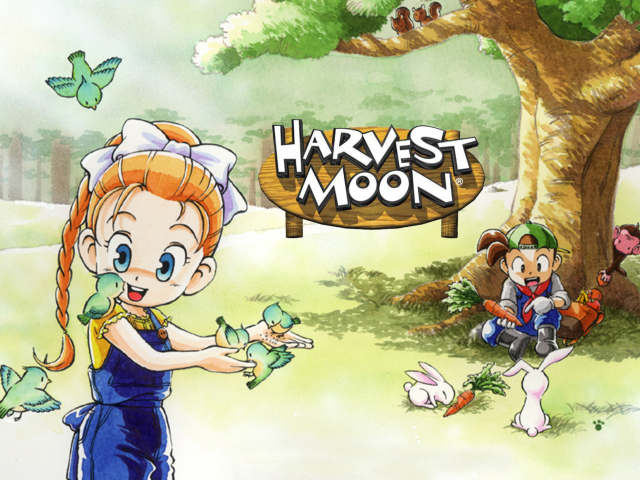 Das Harvest Moon Friends Wallpaper 640x480