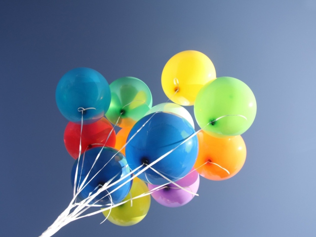 Das Colorful Balloons Wallpaper 640x480
