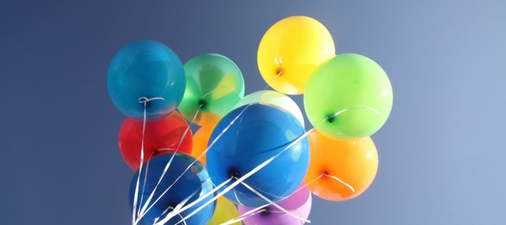 Colorful Balloons wallpaper 720x320
