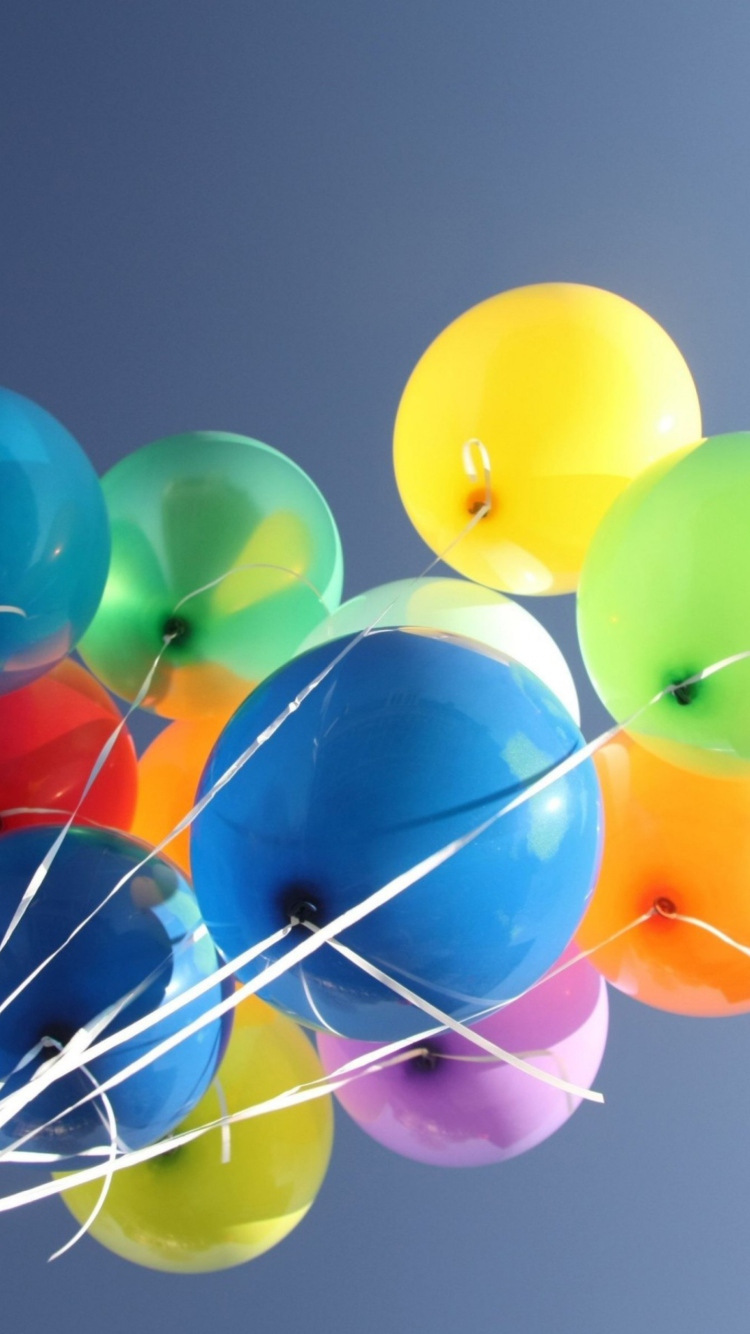 Fondo de pantalla Colorful Balloons 750x1334