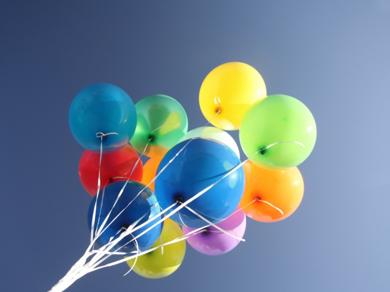 Das Colorful Balloons Wallpaper 800x600
