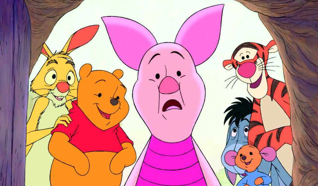 Screenshot №1 pro téma Winnie the Pooh with Eeyore, Kanga & Roo, Tigger, Piglet 1024x600