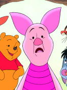 Обои Winnie the Pooh with Eeyore, Kanga & Roo, Tigger, Piglet 132x176