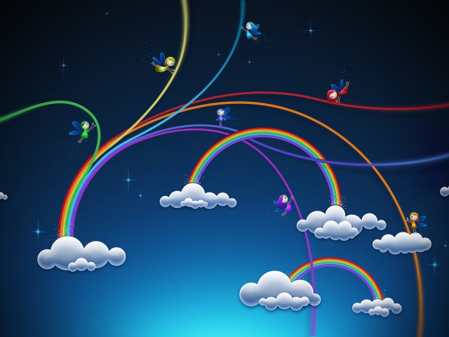 Das Rainbows Wallpaper 640x480