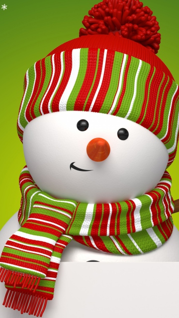 Fondo de pantalla Friendly Snowman 360x640