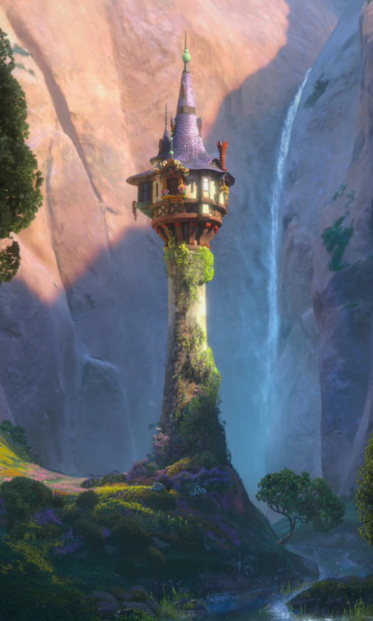 Tangled Tower wallpaper 768x1280