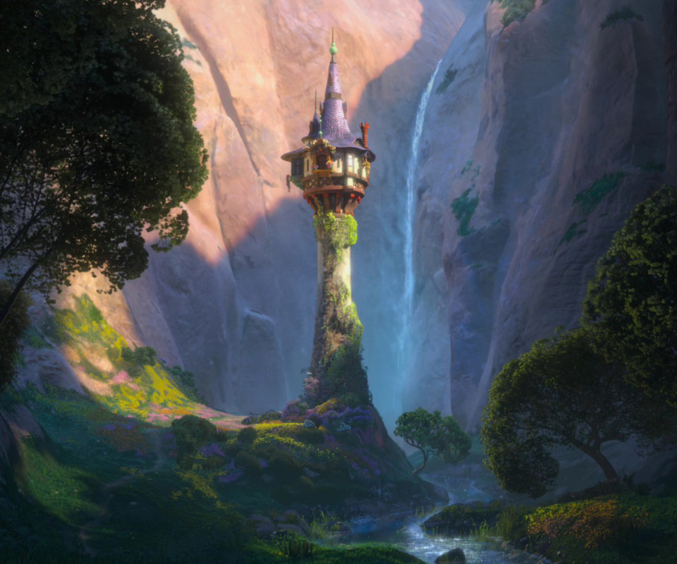 Tangled Tower wallpaper 960x800
