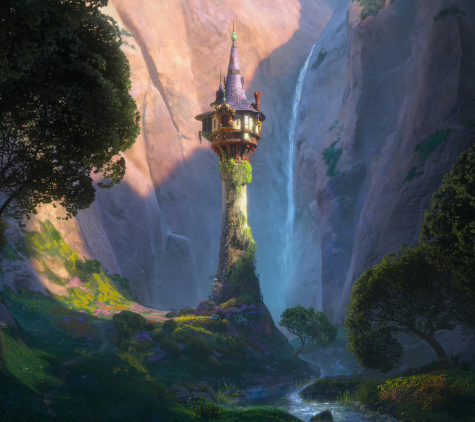 Tangled Tower wallpaper 960x854