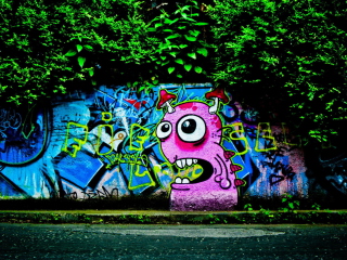 Graffiti wallpaper 320x240