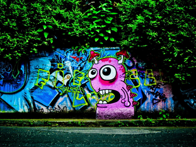 Das Graffiti Wallpaper 640x480