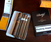 Fondo de pantalla Davidoff and Cohiba Cigars 176x144