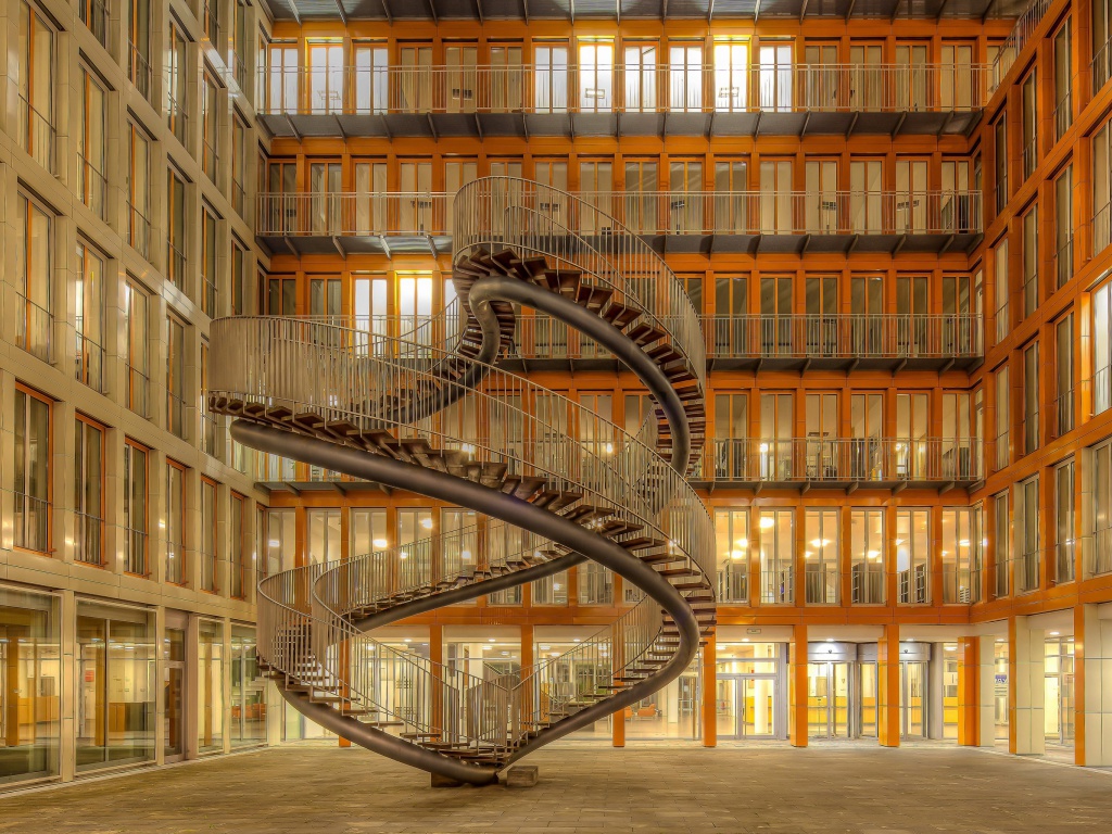 Обои Library in Munich, Germany 1024x768