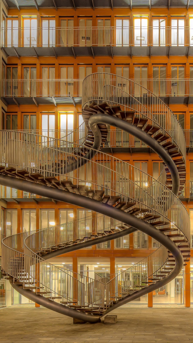 Library in Munich, Germany wallpaper 640x1136