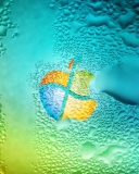 Обои Windows Logo Ripple 128x160