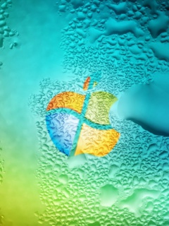 Обои Windows Logo Ripple 240x320