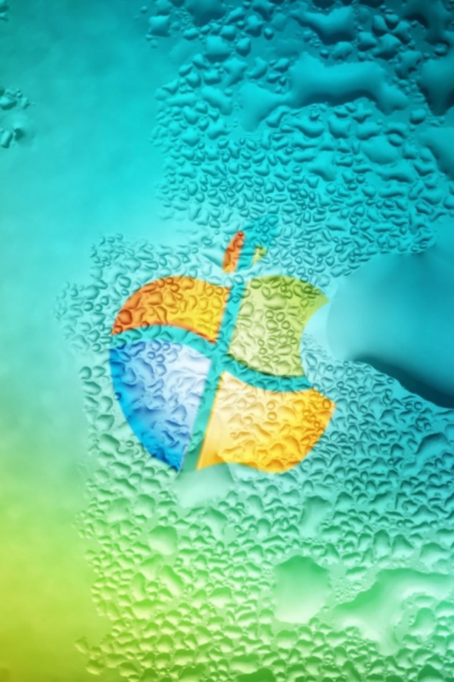 Fondo de pantalla Windows Logo Ripple 640x960