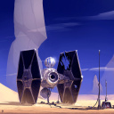 Das Spaceship from Star Wars Wallpaper 128x128