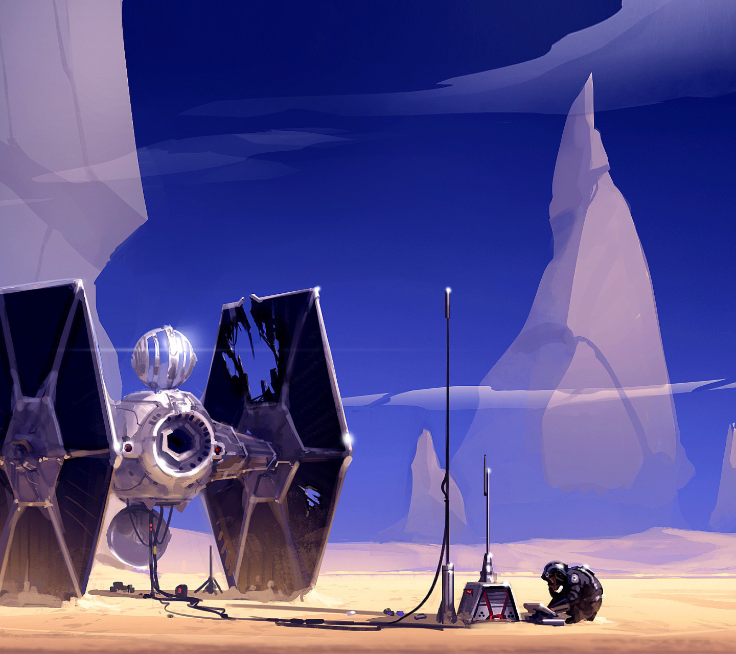 Spaceship from Star Wars screenshot #1 1440x1280