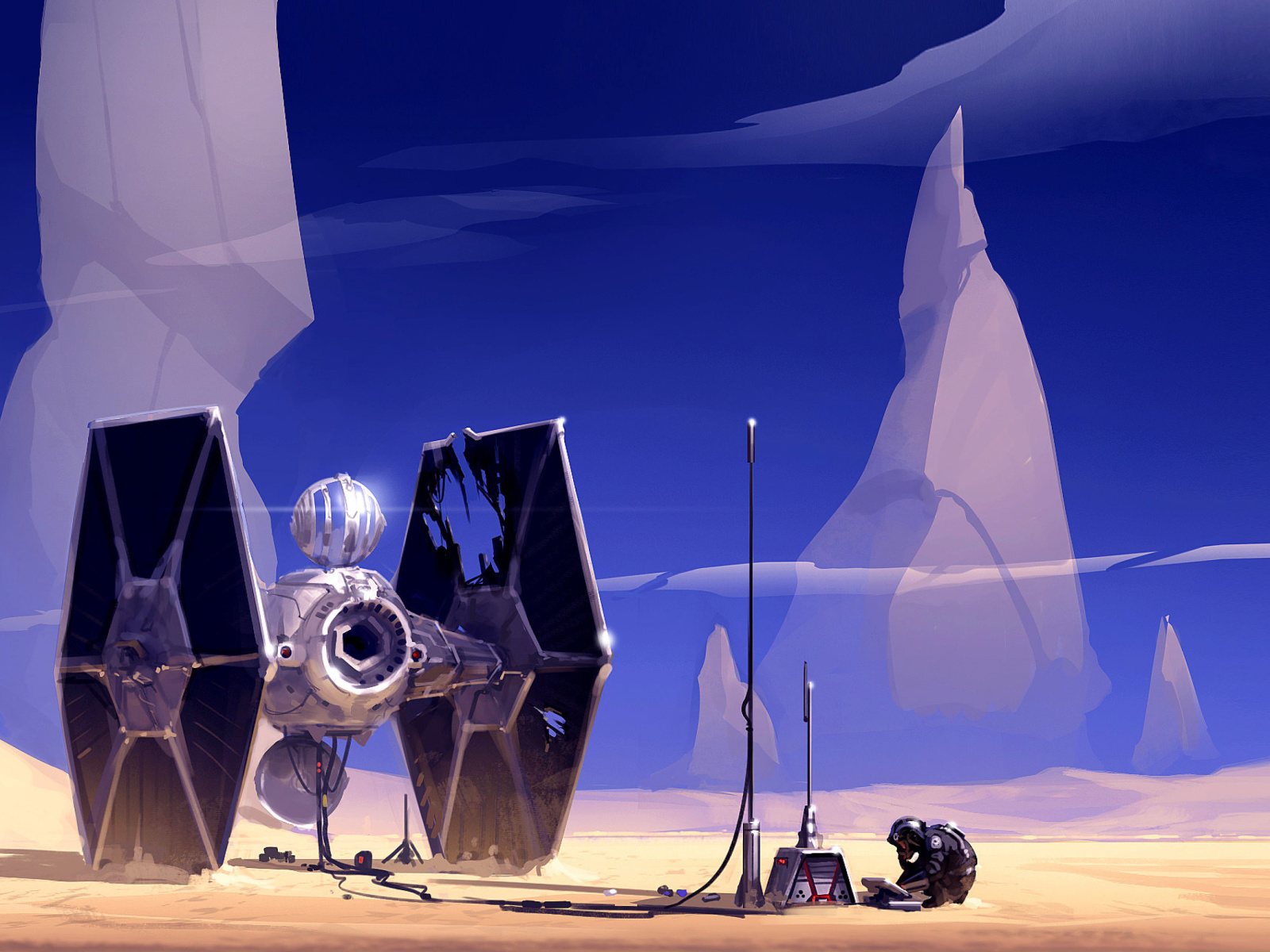 Spaceship from Star Wars screenshot #1 1600x1200