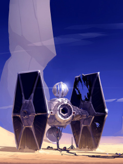 Fondo de pantalla Spaceship from Star Wars 240x320