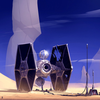 Spaceship from Star Wars sfondi gratuiti per iPad 3