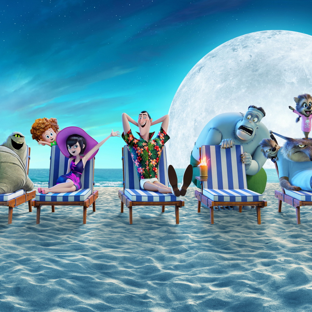 Fondo de pantalla Hotel Transylvania 3 Summer Vacation 1024x1024