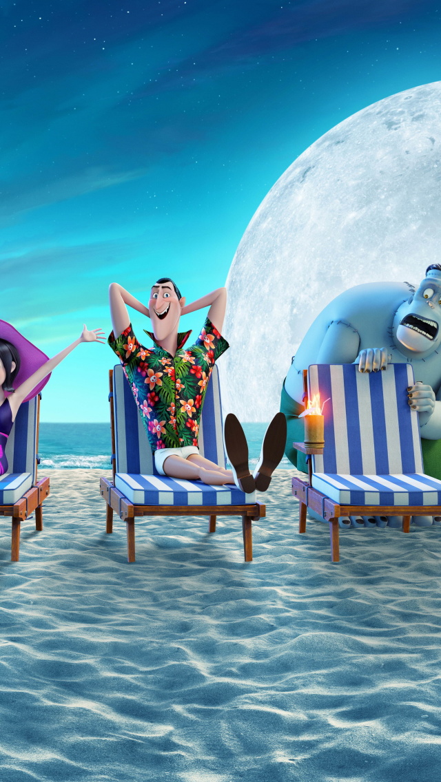 Das Hotel Transylvania 3 Summer Vacation Wallpaper 640x1136