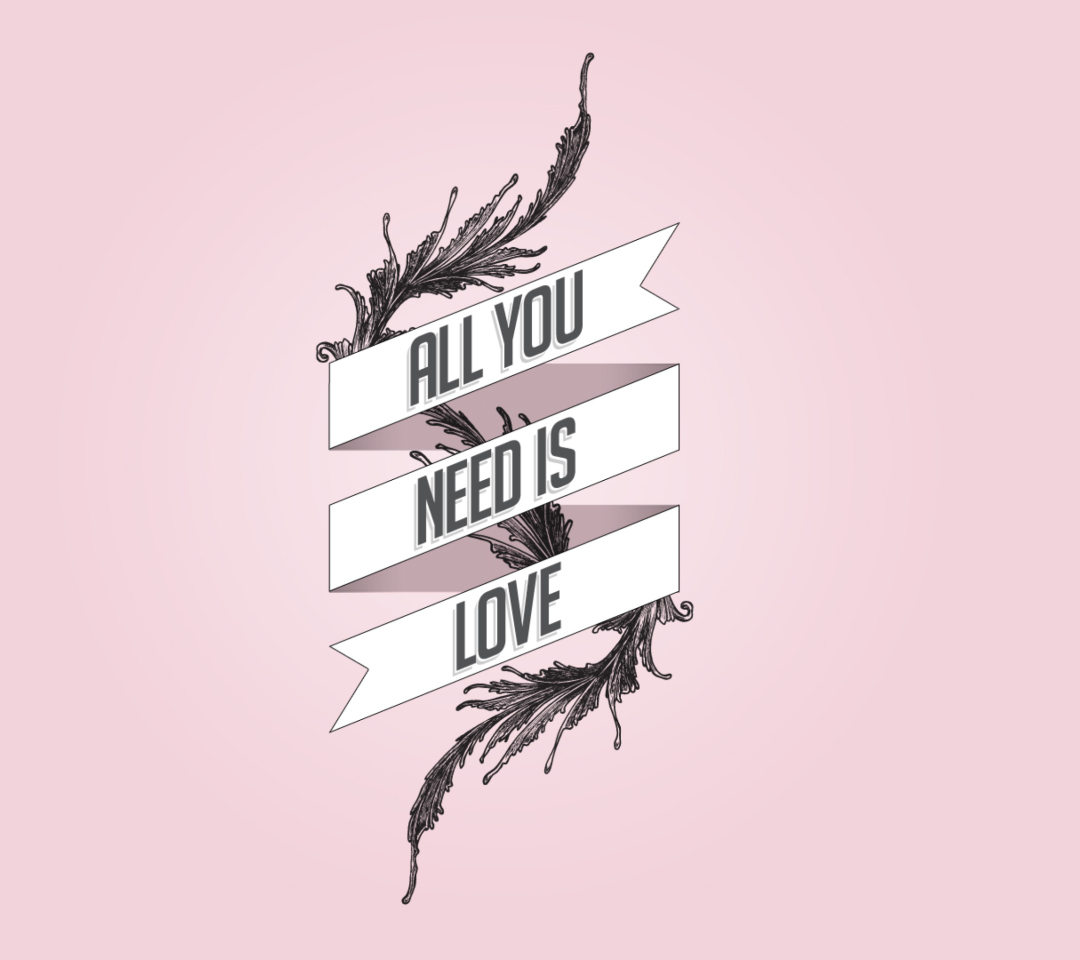 Das All You Need Is Love Wallpaper 1080x960