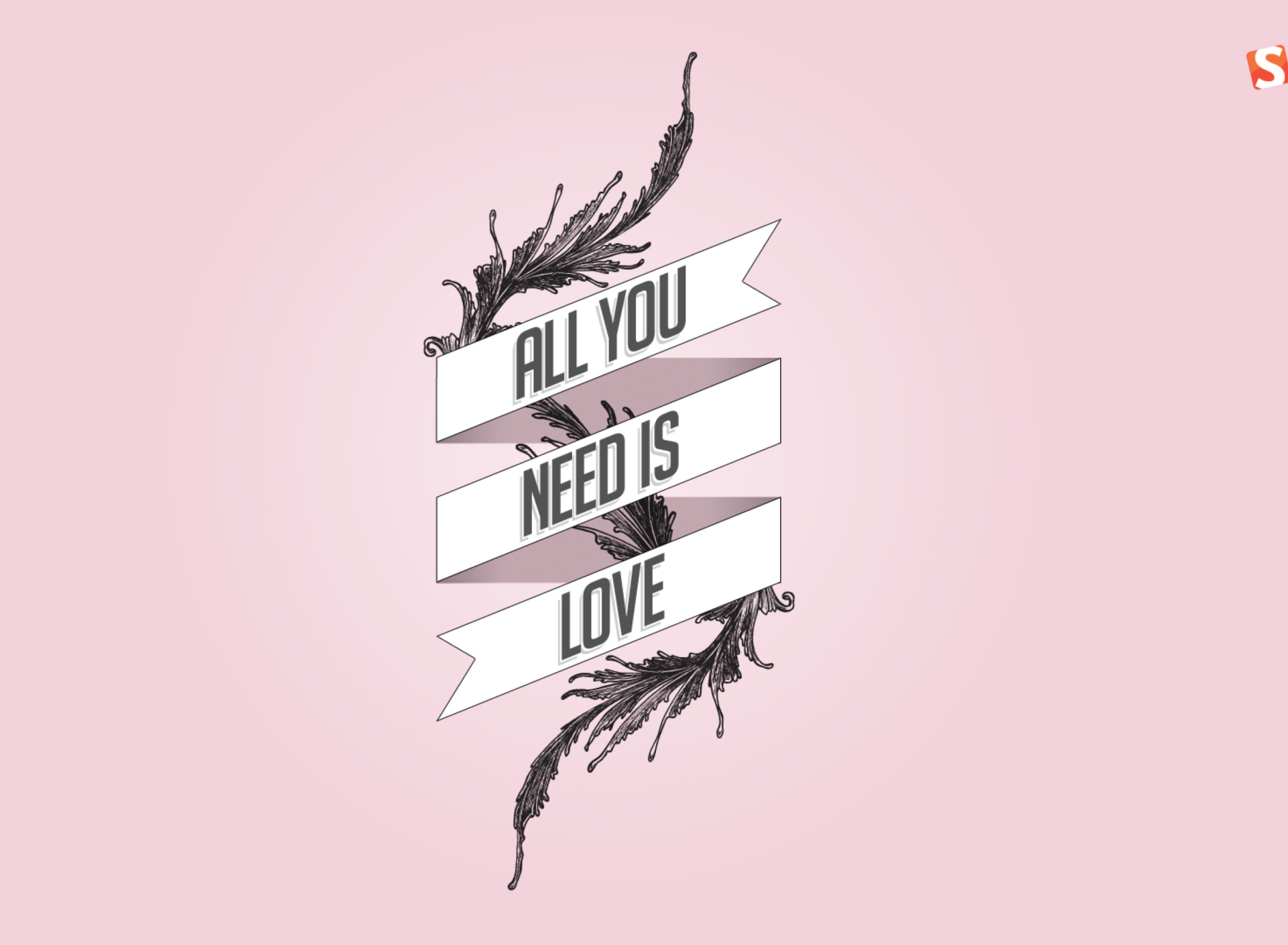 Fondo de pantalla All You Need Is Love 1920x1408