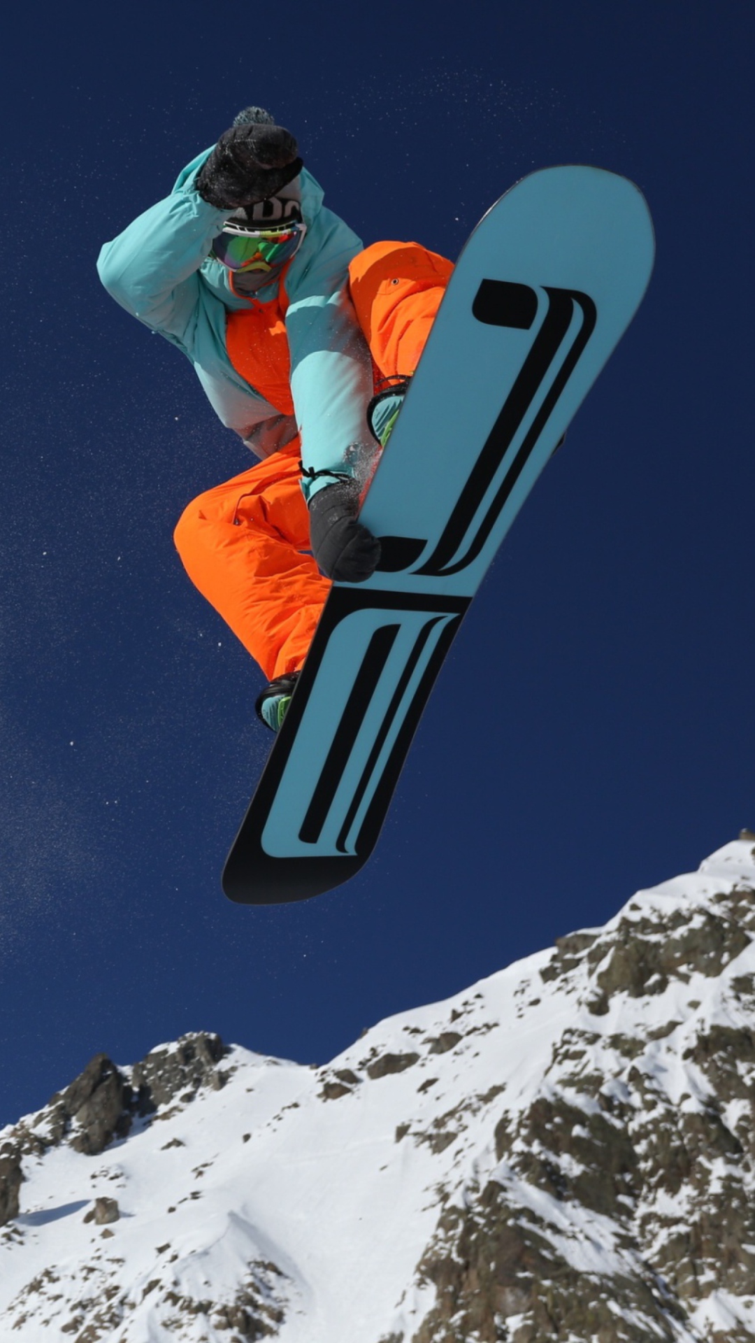 Fondo de pantalla Extreme Snowboarding 1080x1920
