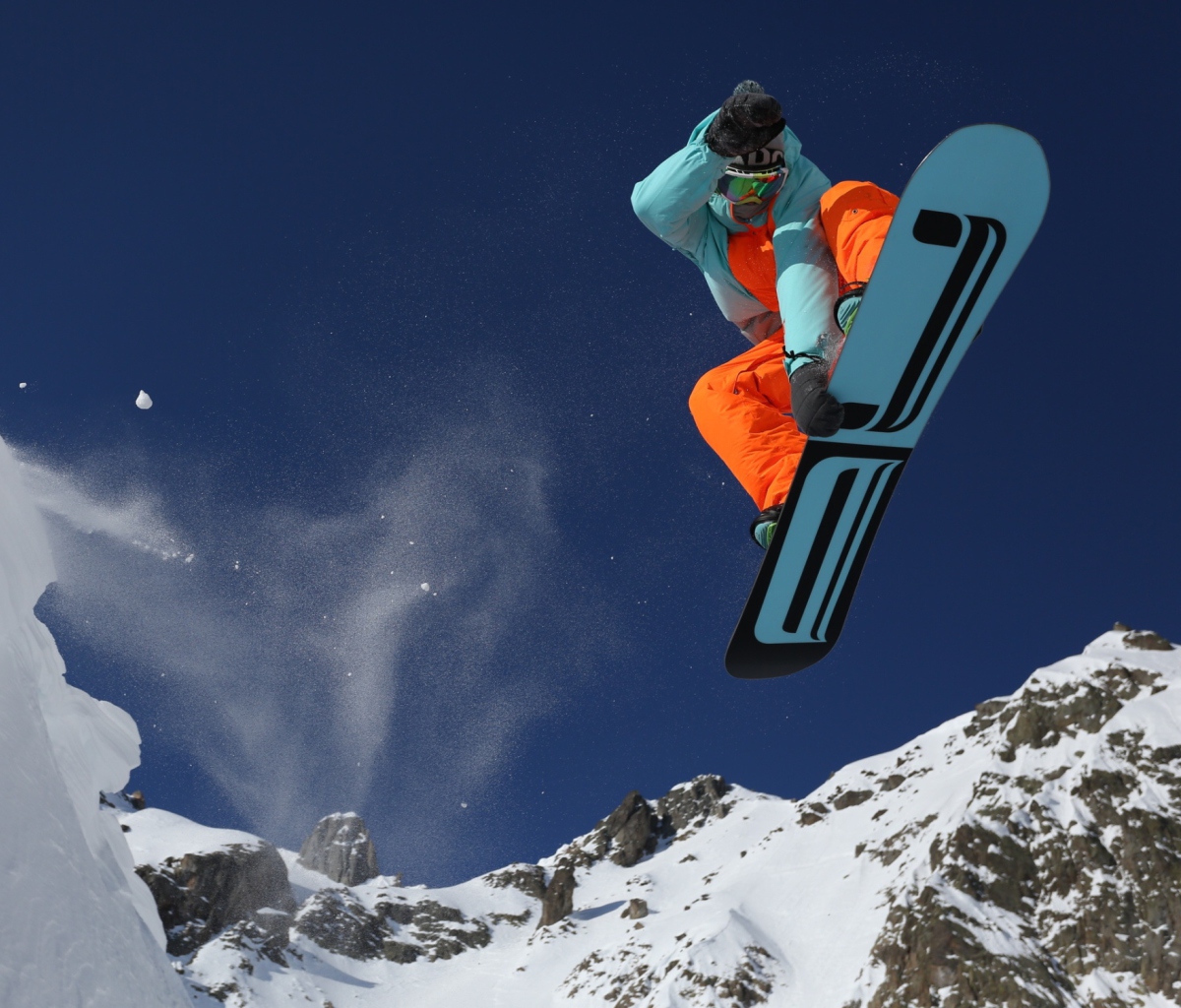Fondo de pantalla Extreme Snowboarding 1200x1024