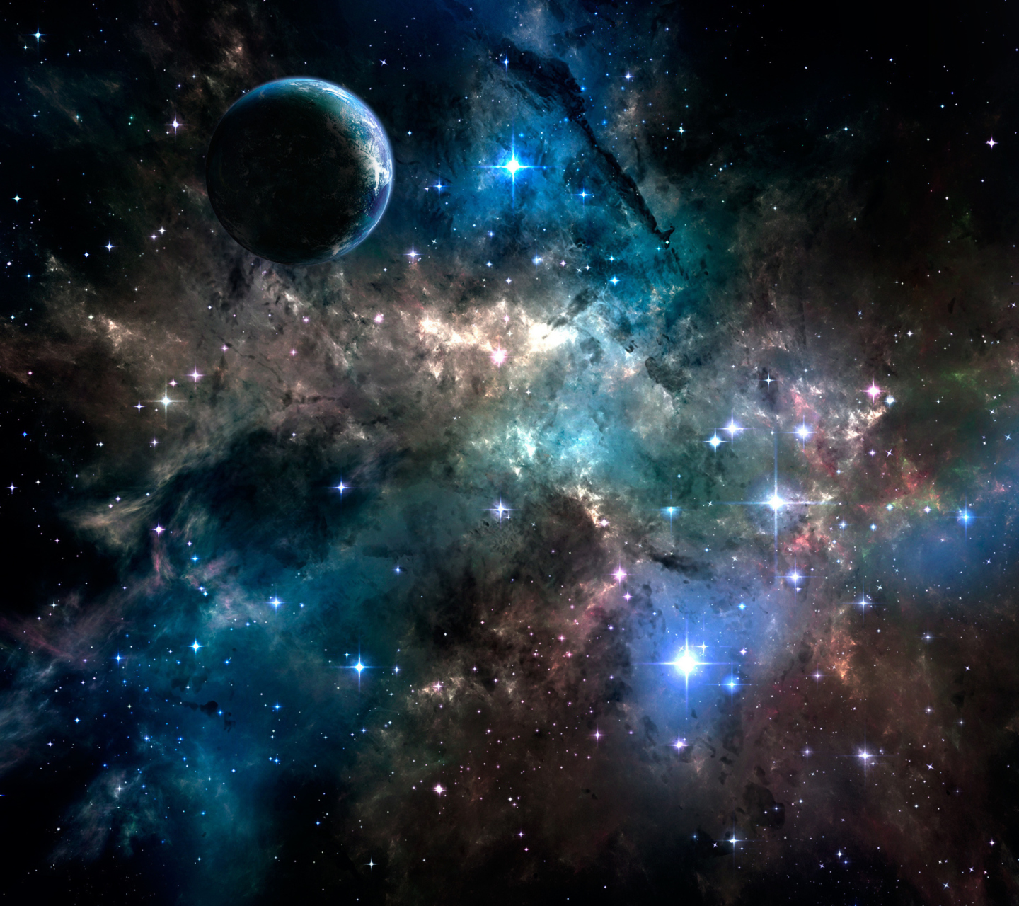 Screenshot №1 pro téma Deep Dark Space 1440x1280