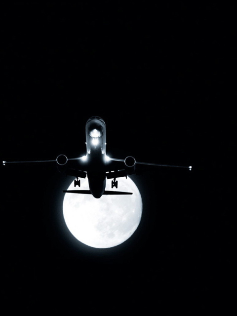 Das Night Flight Wallpaper 480x640