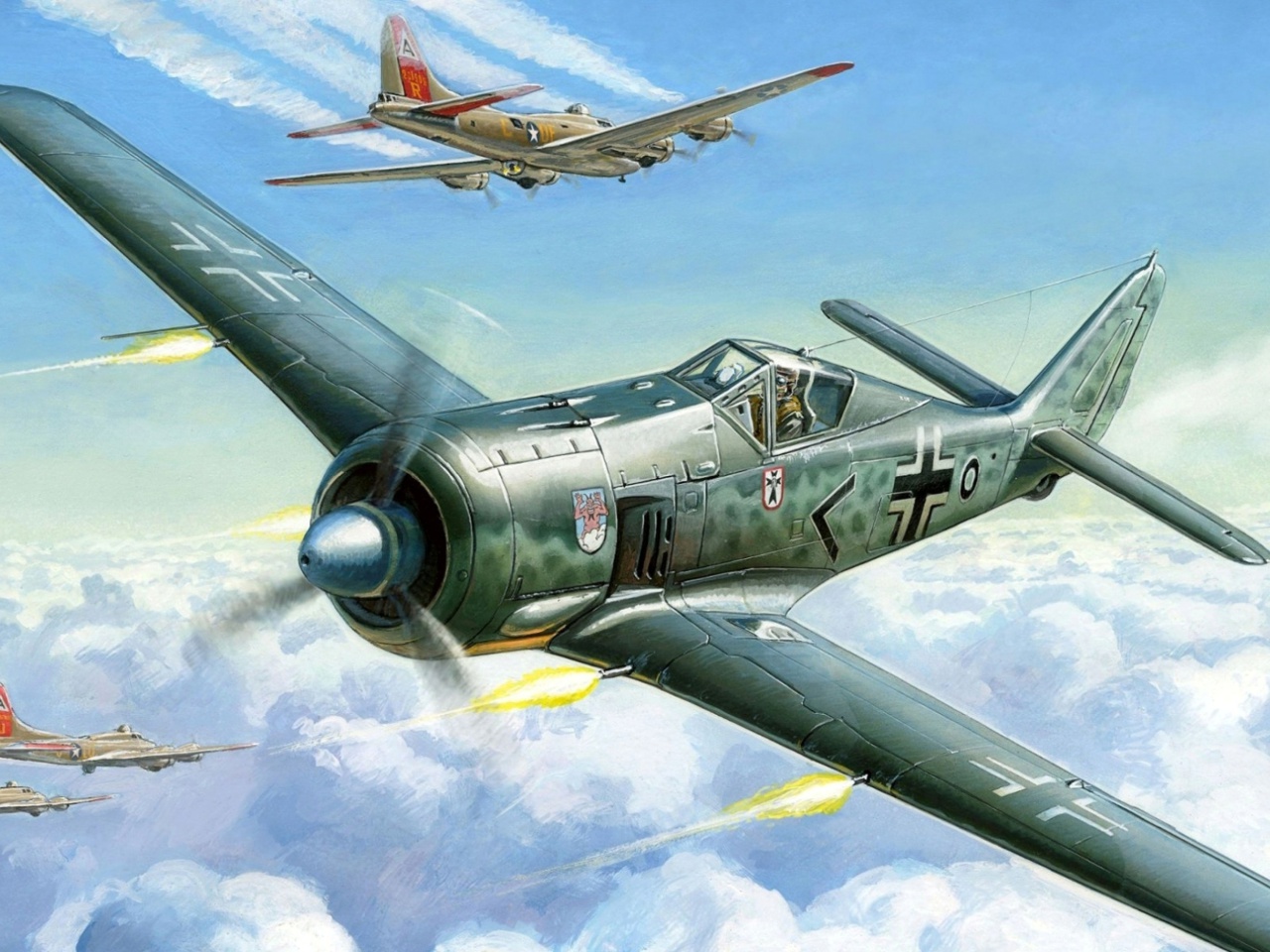 Das Focke Wulf Fw 190 Wallpaper 1280x960