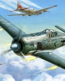 Fondo de pantalla Focke Wulf Fw 190 128x160