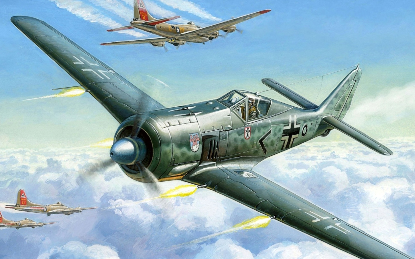 Screenshot №1 pro téma Focke Wulf Fw 190 1680x1050