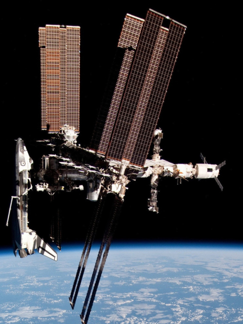 International Space Station wallpaper 480x640