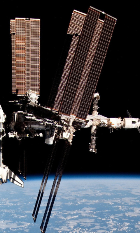 International Space Station wallpaper 480x800