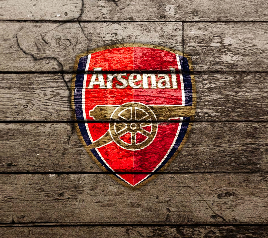 Wooden Arsenal Badge wallpaper 1080x960