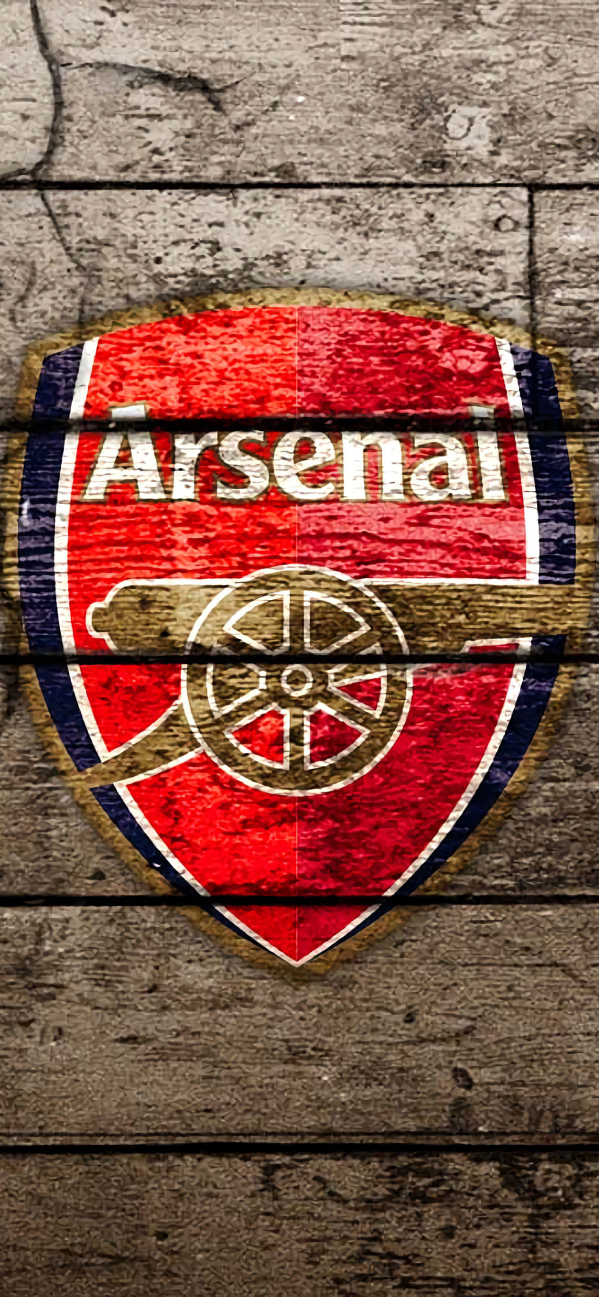 Sfondi Wooden Arsenal Badge 1170x2532
