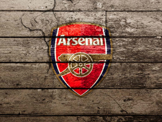 Fondo de pantalla Wooden Arsenal Badge 320x240