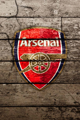 Das Wooden Arsenal Badge Wallpaper 320x480