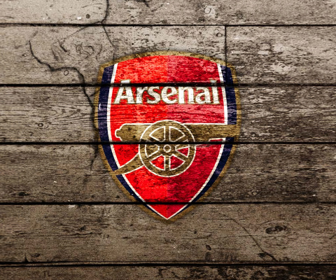 Sfondi Wooden Arsenal Badge 480x400