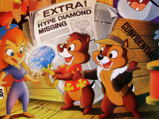 Das Chip and Dale Rescue Rangers Wallpaper 320x240