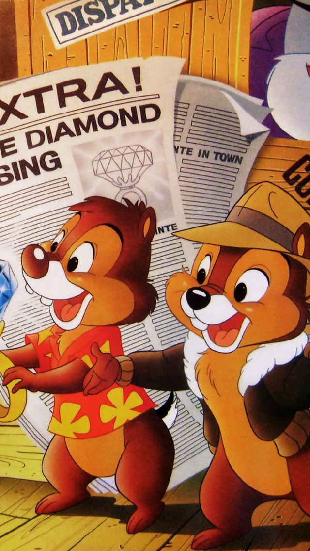 Fondo de pantalla Chip and Dale Rescue Rangers 640x1136