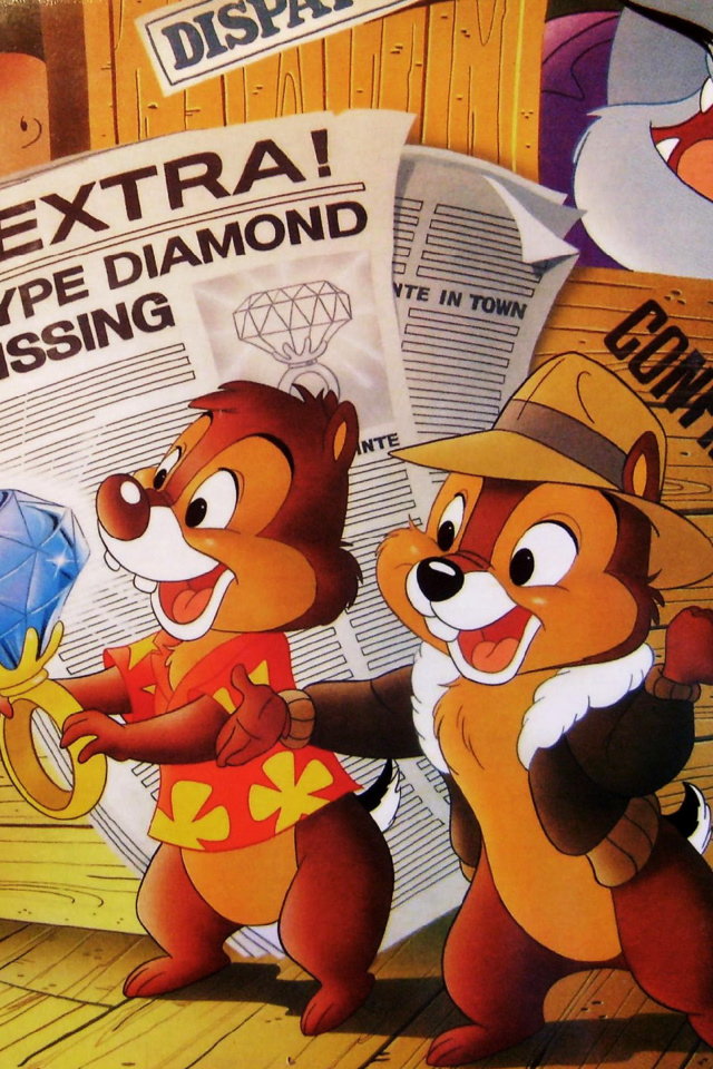 Chip and Dale Rescue Rangers wallpaper 640x960